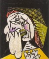 La femme qui pleure au foulard 4 1937 Cubismo